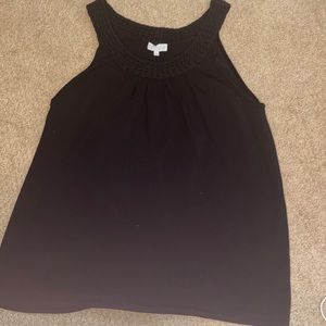 Joseph A sleeveless scoop neck sweater/tank, black size XL